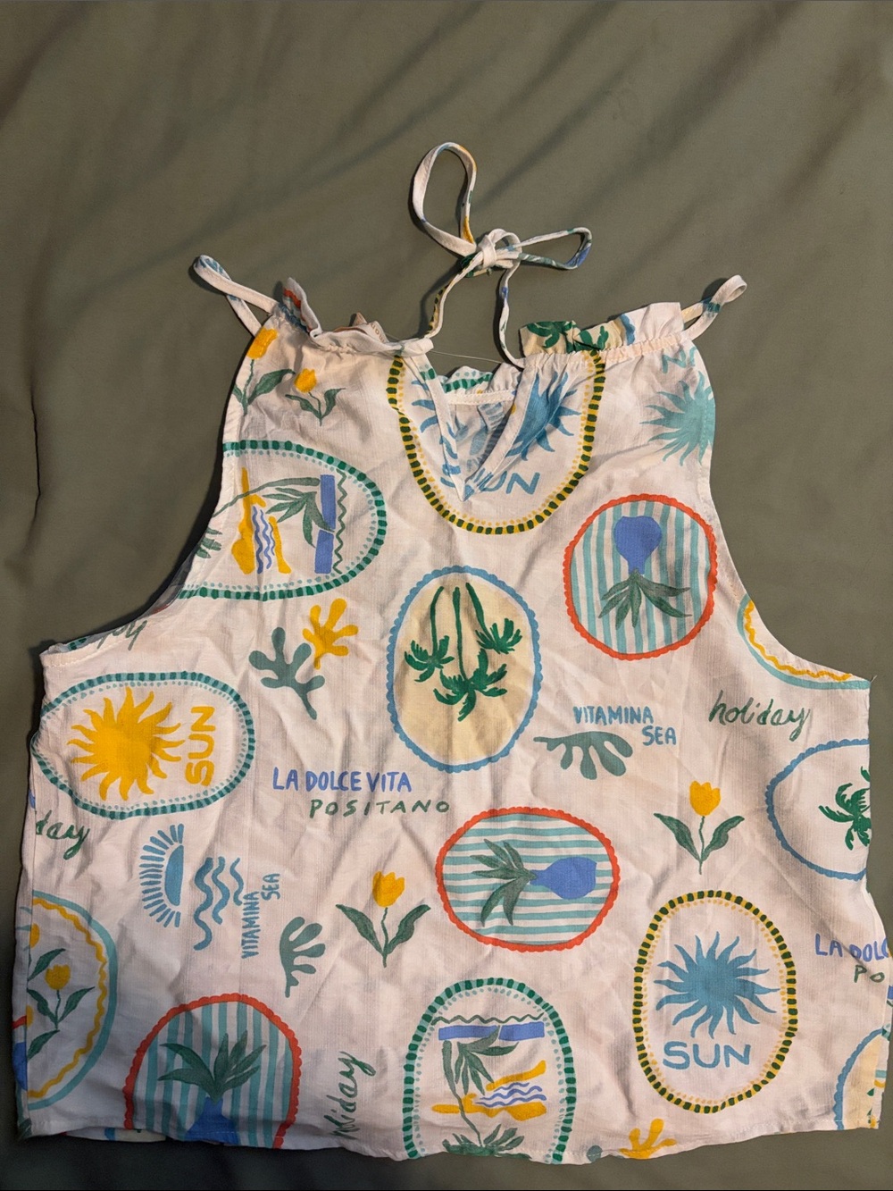 Paper Heart crop top vacation top